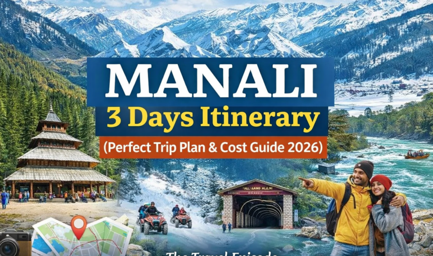 Manali 3 Days Itinerary (Perfect Trip Plan + Cost Guide 2026)